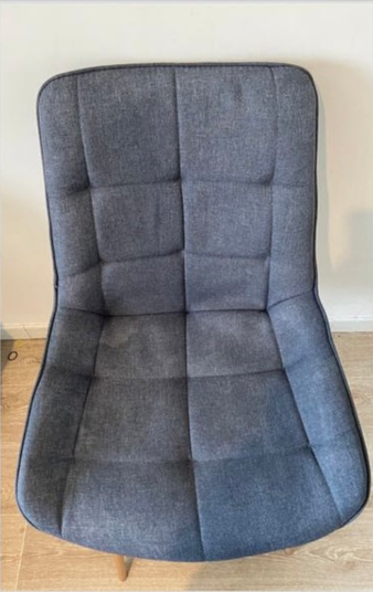 Après nettoyage chaise grise - Shampooclean